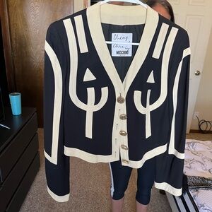 Moshcjino Jacket elegant 2 tone.